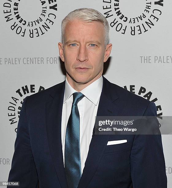 Anderson Cooper visits the Paley Center For Media on April 14, 2010 in New York City.