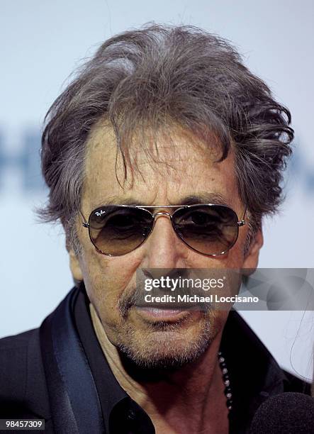 Actor Al Pacino attends the HBO Film's "You Don't Know Jack" premiere at Ziegfeld Theatre on April 14, 2010 in New York City.