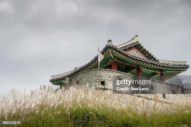 the last bastion - gwanghwamun gate stock pictures, royalty-free photos & images