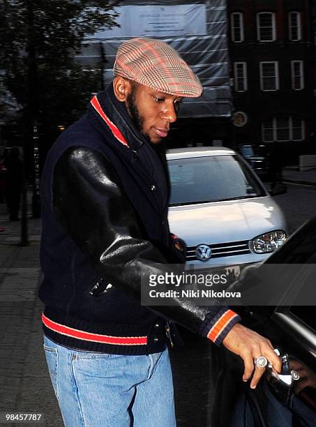Mos Def sighting on April 14, 2010 in London, England.
