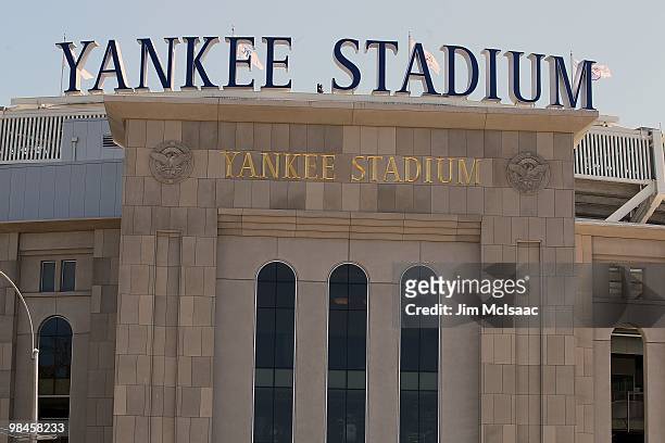 Yankee Stadium is seen prior the New York Yankees hosting the Los Angeles Angels of Anaheim on April 14, 2010 in the Bronx borough of New York City.
