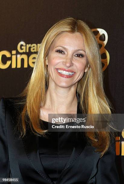 Adriana Volpe attends the 'From Paris With Love' photocall at Boscolo Hotel on April 14, 2010 in Rome, Italy.