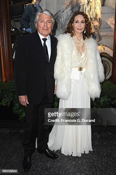 Marisa Berenson arrives to the Ralph Lauren dinner to celebrate the opening of the flagship on April 14, 2010 in Paris, France.