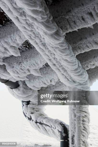 hoarfrost - rope handle stock pictures, royalty-free photos & images