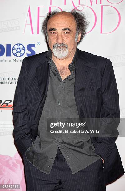 Actor Alessandro Haber attends the "2010 Premio Afrodite" at the Studios on April 14, 2010 in Rome, Italy.