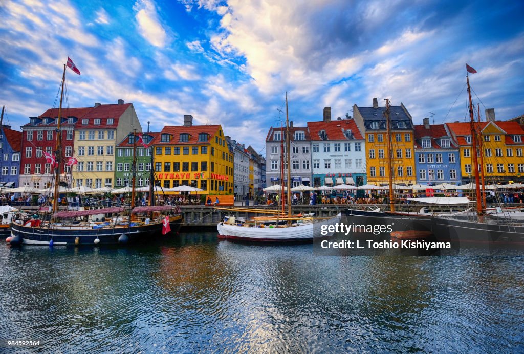 Nyhavn in Copenhagen, Denmark