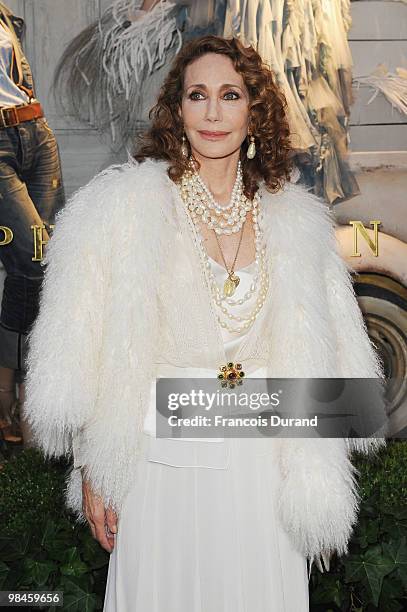 Marisa Berenson attends the Ralph Lauren dinner to celebrate the flagship opening on April 14, 2010 in Paris, France.