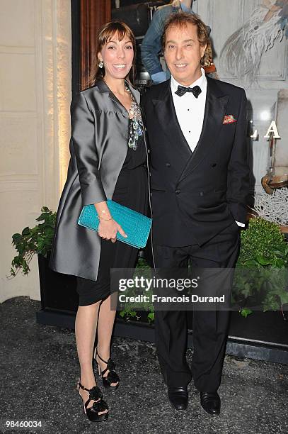 Mathilde Favier and friend attend the Ralph Lauren dinner to celebrate the flagship opening on April 14, 2010 in Paris, France.