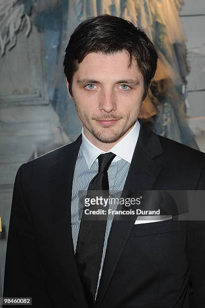 Raphael Personnaz attends the Ralph Lauren dinner to celebrate the flagship opening on April 14, 2010 in Paris, France.