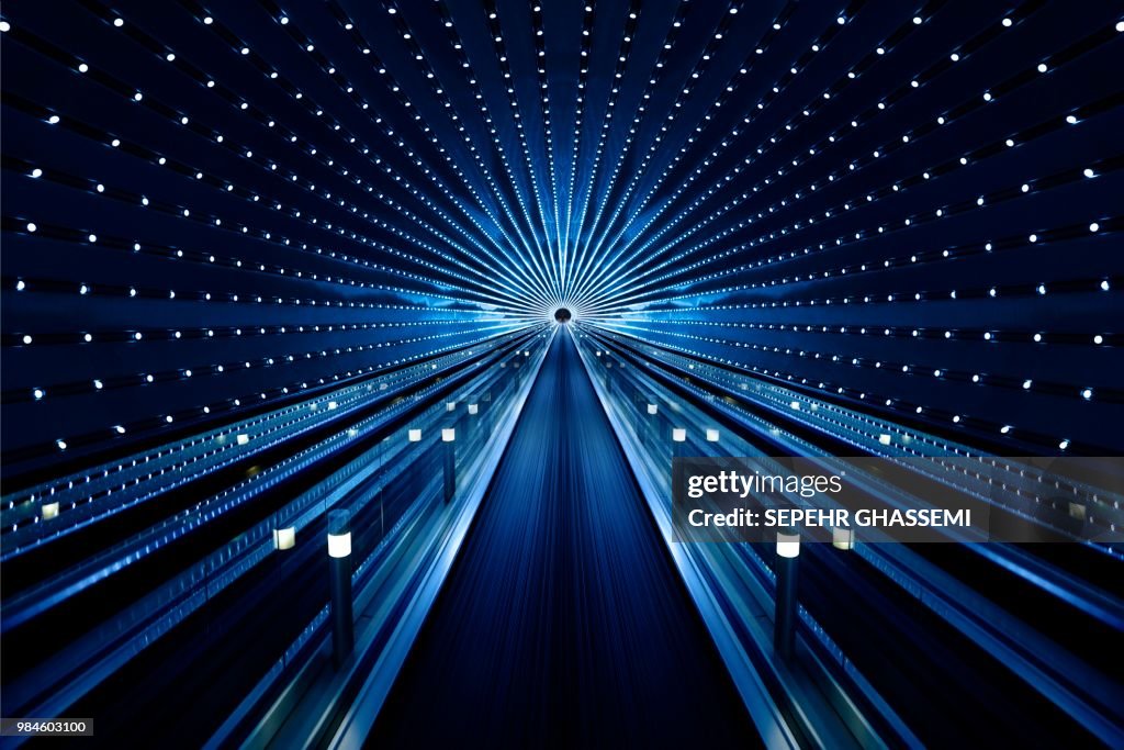 Background of abstract architecture of tunnel