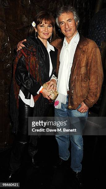 Stephanie Beacham and John McEnery attend the afterparty for Hair at the Gilgamesh on April 14, 2010 in London, England.