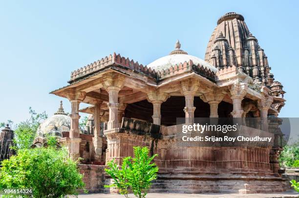 ancient rock curved temples of hindu gods and goddess - hindu goddess stock pictures, royalty-free photos & images