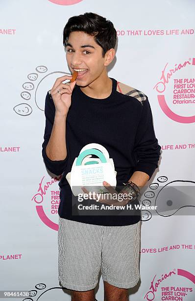 Mark Indelicato attends the grand opening celebration of Otarian, the planet's most sustainable restaurant, on Bleeker Street on April 14, 2010 in...