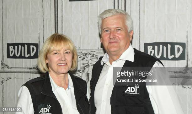 Jan Creamer and Tim Phillips attends the Build Series to discuss Animal Planet's "Dodo Heroes" at Build Studio on June 26, 2018 in New York City.