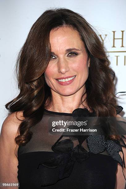 Actress Andie MacDowell arrives at the 10th Annual Beverly Hills Film Festival Opening Night at the Clarity Theater on April 14, 2010 in Beverly...