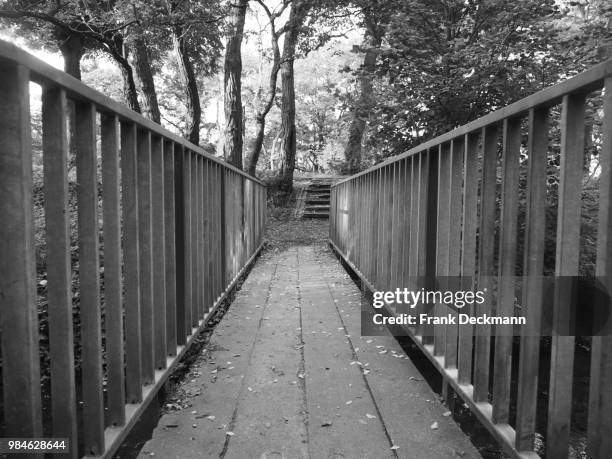 bridge in kaarst-vorst - vorst stock pictures, royalty-free photos & images