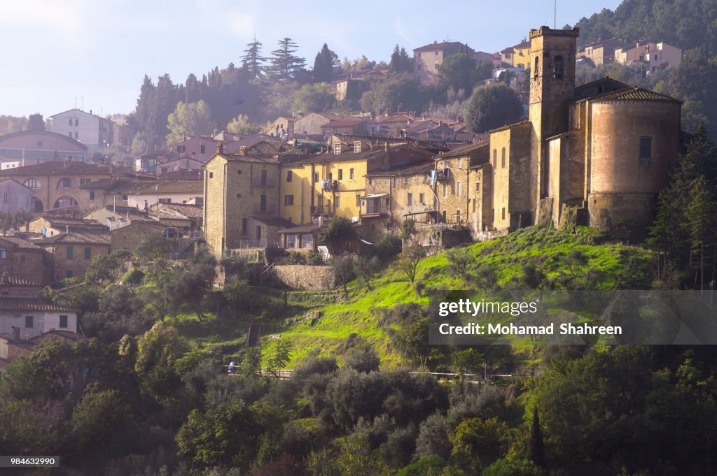 Scenery of rural residency at Tuscany, Italy.