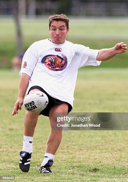 Paul Green of Queensland in action during a team training session in preparation for the State of Origin, held at the Southport Junior Rugby League...