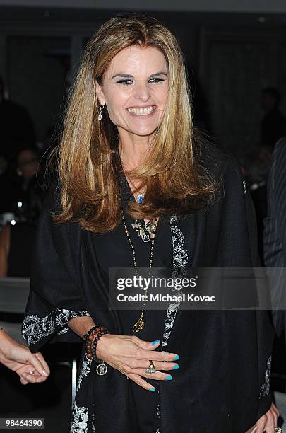 First Lady of California Maria Shriver attends the American Women in Radio & Television Southern California 2010 Genii Awards at Skirball Cultural...