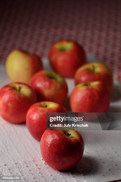 pink apple - gala apple stock pictures, royalty-free photos & images