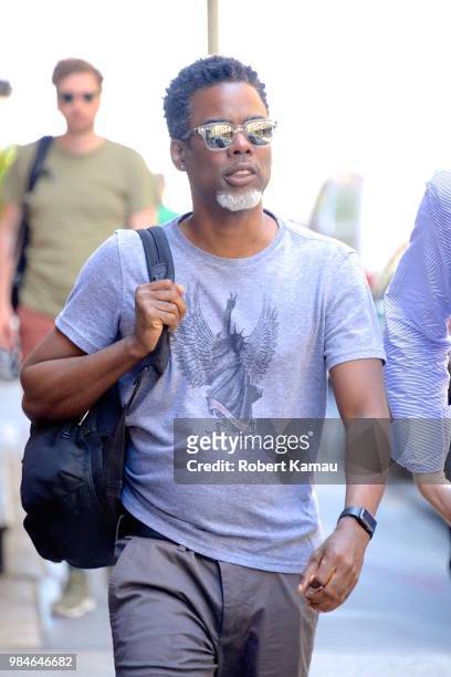 Chris Rock seen out and about in Manhattan on June 26, 2018 in New York City.