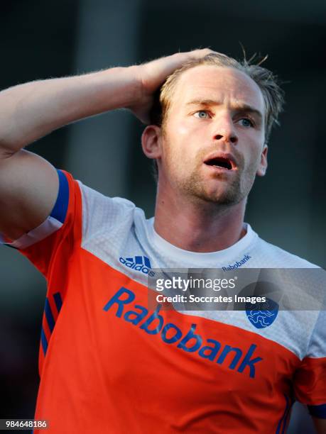 Jeroen Hertzberger of Holland during the Champions Trophy match between Holland v Pakistan at the Hockeyclub Breda on June 26, 2018 in Breda...