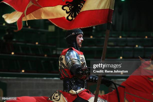 The Red Knight at The Grand Procession at the The Castle on the CNE grounds. Queen Isabella will reign as a new show comes to Medieval Times. The...
