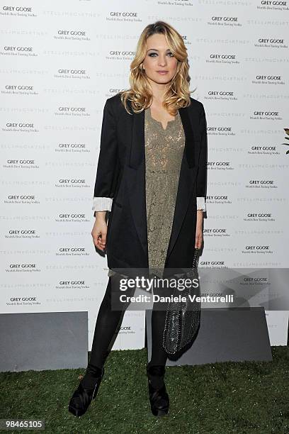 Carolina Crescentini attend the Stella McCartney flagship store opening party on April 14, 2010 in Milan, Italy.