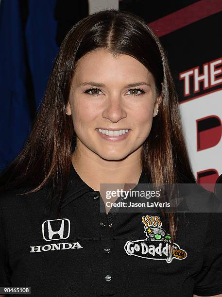 Auto racing driver Danica Patrick attends the Grand Prix kickoff event at Macy's South Coast Plaza on April 14, 2010 in Costa Mesa, California.