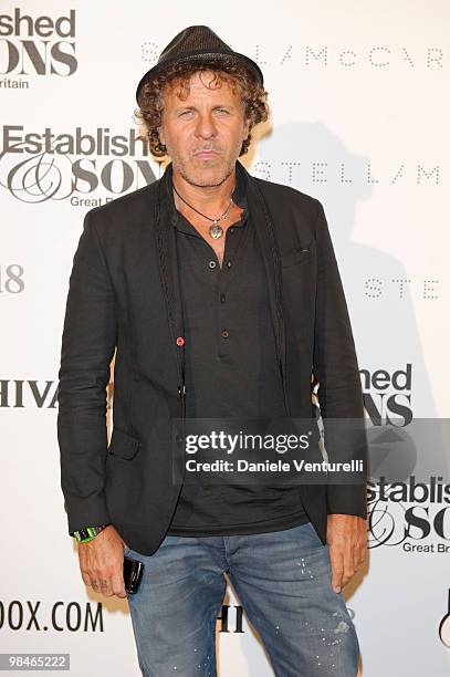 Renzo Rosso attend Stella McCartney And Established & Sons Dinner on April 14, 2010 in Milan, Italy.