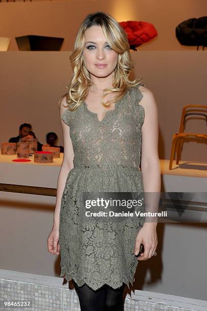 Carolina Crescentini attend the Stella McCartney And Established & Sons Dinner on April 14, 2010 in Milan, Italy.