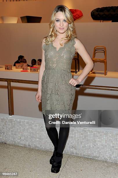 Carolina Crescentini attend the Stella McCartney And Established & Sons Dinner on April 14, 2010 in Milan, Italy.