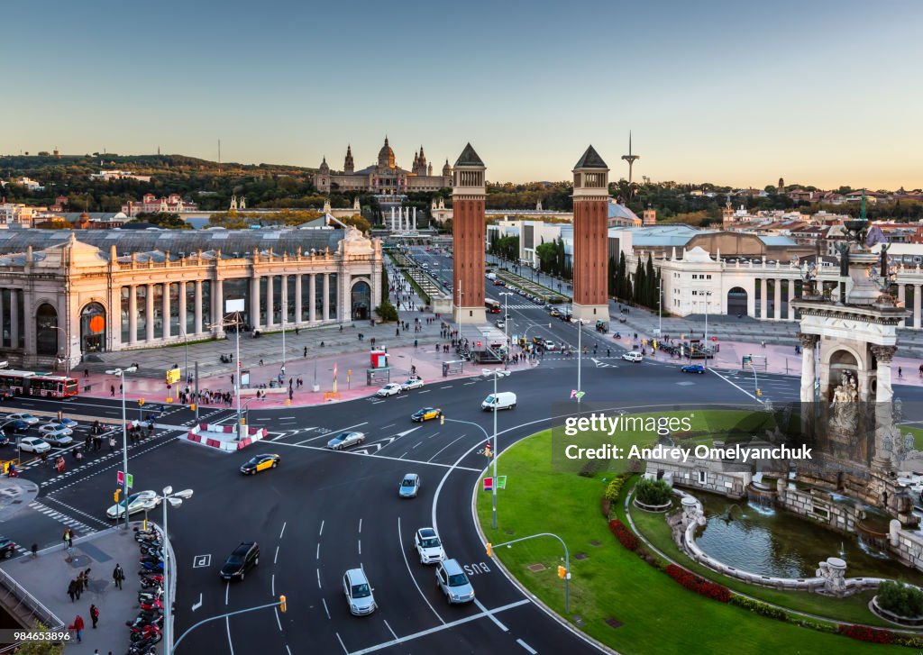 Placa Espanya in Barcelona