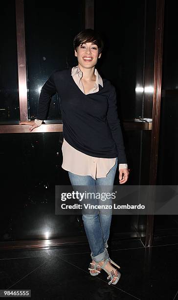 Diane Fleri attends the "Diversity By Nacho Carbonell" at the Spazio Gianfranco Ferre on April 14, 2010 in Milan, Italy.