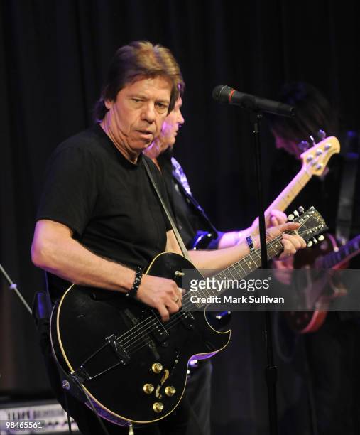 Musician George Thorogood performs at The GRAMMY Museum on April 14, 2010 in Los Angeles, California.