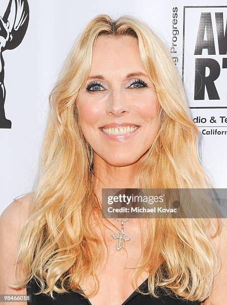 Producer Alana Stewart arrives at the American Women in Radio & Television Southern California 2010 Genii Awards at Skirball Cultural Center on April...