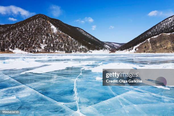 rocks of olkhon island on baikal lake - olkhon island stock pictures, royalty-free photos & images