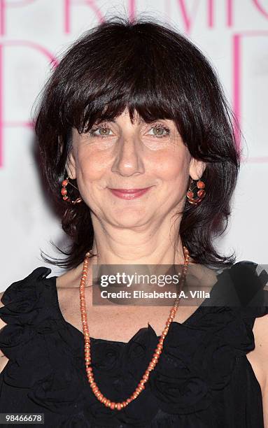 Director Donatella Minorca attends the "2010 Premio Afrodite" at the Studios on April 14, 2010 in Rome, Italy.