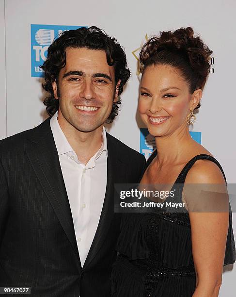 Dario Franchitti, NASCAR Driver and wife actress Ashley Judd attend the USA Today Hollywood Hero Awards Gala Honoring Ashley Judd at Montage Hotel on...