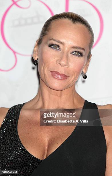 Actress Barbara De Rossi attends the "2010 Premio Afrodite" at the Studios on April 14, 2010 in Rome, Italy.