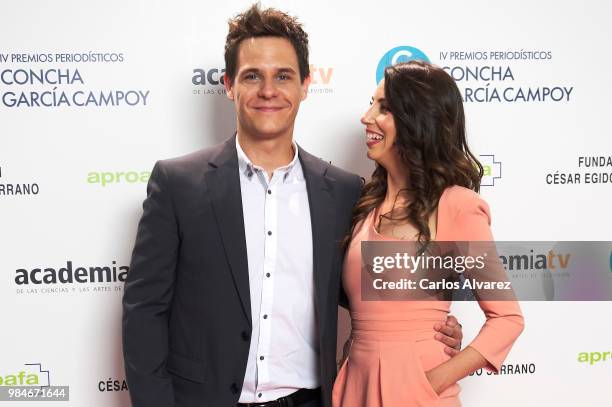 Christian Galvez and wife Almudena Cid attend the Concha Garcia Campoy awards 2018 on June 26, 2018 in Madrid, Spain.