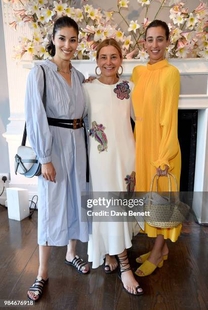 Caroline Issa, Amy Smilovic and Laura Jackson attend as TIBI celebrates its 21st Birthday with a dinner in London co-hosted by Founder and Creative...