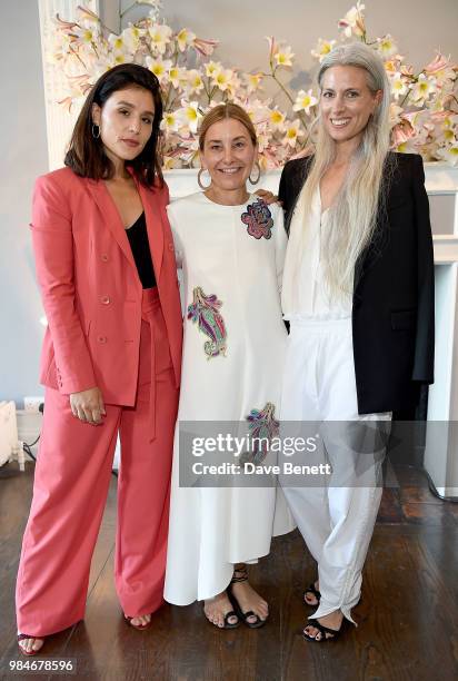 Jessie Ware, Amy Smilovic and Sarah Harris attend as TIBI celebrates its 21st Birthday with a dinner in London co-hosted by Founder and Creative...