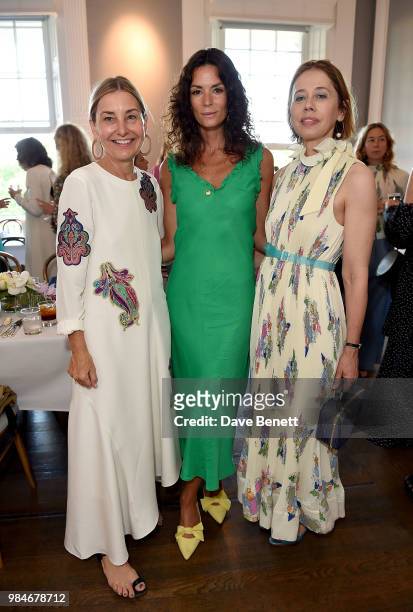 Amy Smilovic, Hedvig Opshaug and Lisa Armstrong attend as TIBI celebrates its 21st Birthday with a dinner in London co-hosted by Founder and Creative...