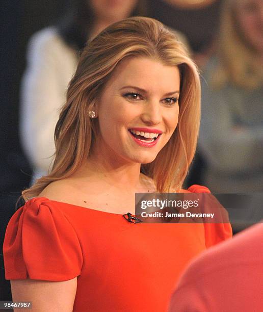 Jessica Simpson visits ABC's "Good Morning America" at ABC Studios on March 15, 2010 in New York City.