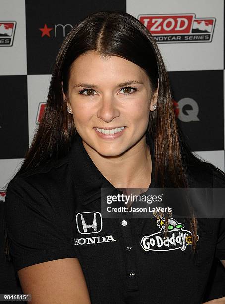 Auto racing driver Danica Patrick attends the Grand Prix kickoff event at Macy's South Coast Plaza on April 14, 2010 in Costa Mesa, California.