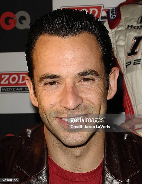 Auto racing driver Helio Castroneves attends the Grand Prix kickoff event at Macy's South Coast Plaza on April 14, 2010 in Costa Mesa, California.