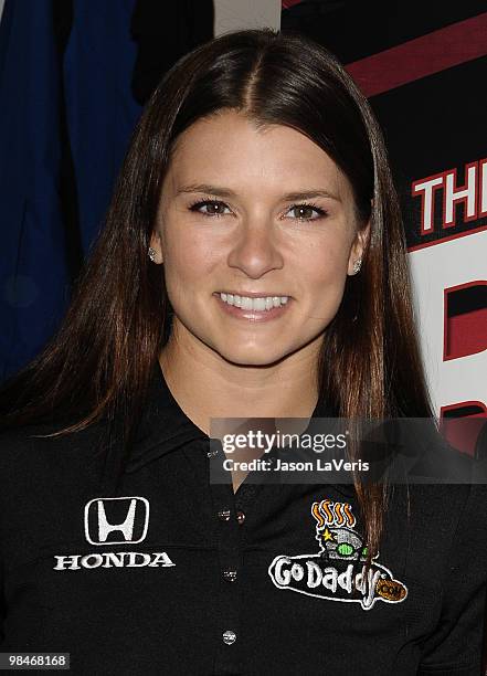 Auto racing driver Danica Patrick attends the Grand Prix kickoff event at Macy's South Coast Plaza on April 14, 2010 in Costa Mesa, California.