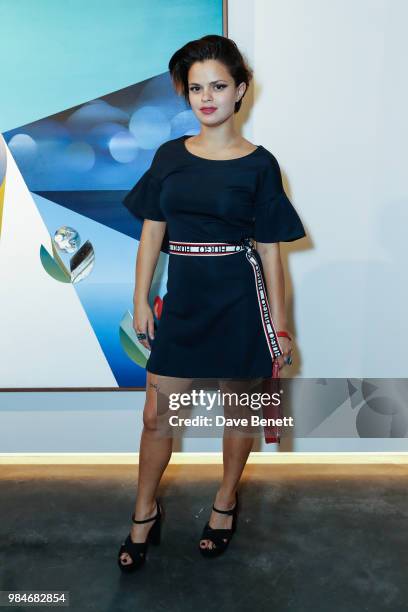 Bip Ling attends the Unit London Mayfair Launch and Preview of Ryan Hewett The Garden at Unit London on June 26, 2018 in London, England.