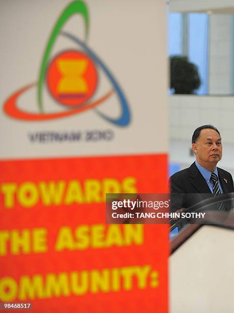 Thailand's Foreign Minister Kasit Piromya attends the 16th Association of Southeast Asian Nations summit in Hanoi on April 9, 2010. Myanmar faced...